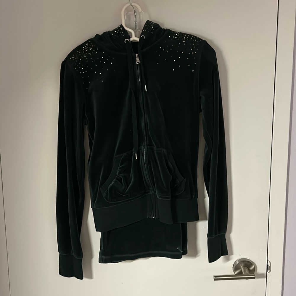 Dark green tracksuit